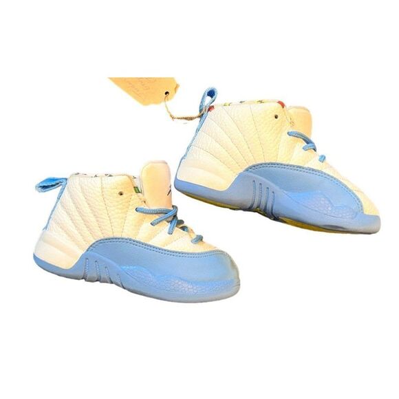 Jordan 12 Retro‎ Emoji University Blue Toddler Size 7C - Picture 2 of 6